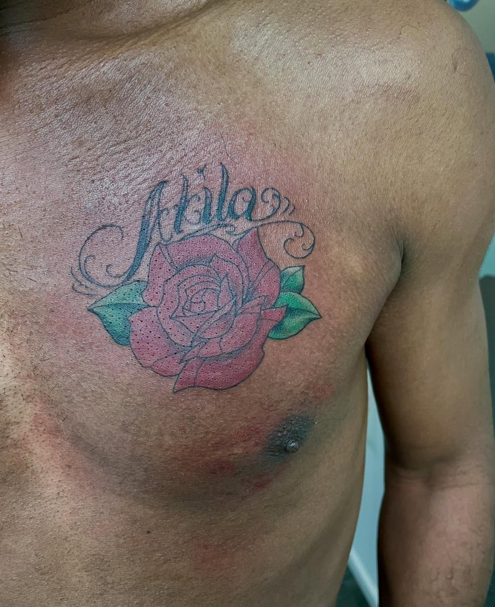 Fresh and lovely rose tattoo by Chris Curtis at 12 oz. Studios Brooklawn, NJ. #12ozstudios #tattoo
