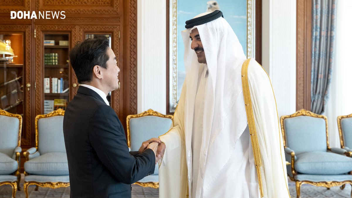 dohanews's tweet image. #Qatar’s Amir Sheikh @TamimBinHamad Al Thani received a written message from South Korea’s President @Jaemyung_Lee on Monday, expressing support and solidarity following Iranian #attacks against Qatar and the region.

The South Korean president also voiced hope for reaching an