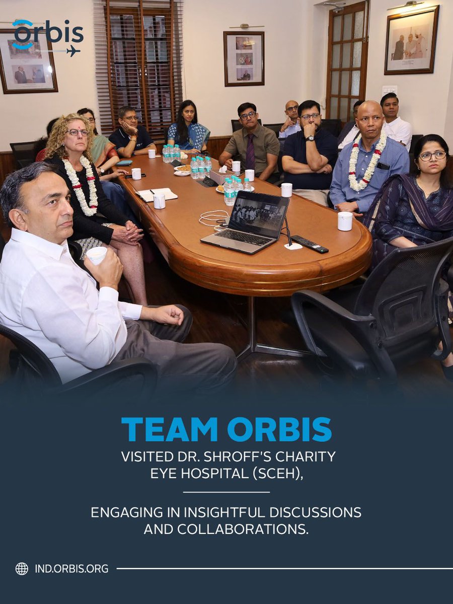 IndiaOrbis's tweet photo. Team Orbis spent the day at Dr. Shroff’s Charity Eye Hospital, engaging with teams, trainees, and leadership. From insightful exchanges to a meaningful convocation, the visit celebrated shared commitment, progress, and the future of quality eye care. https://t.co/RgU1Fkw7Bo