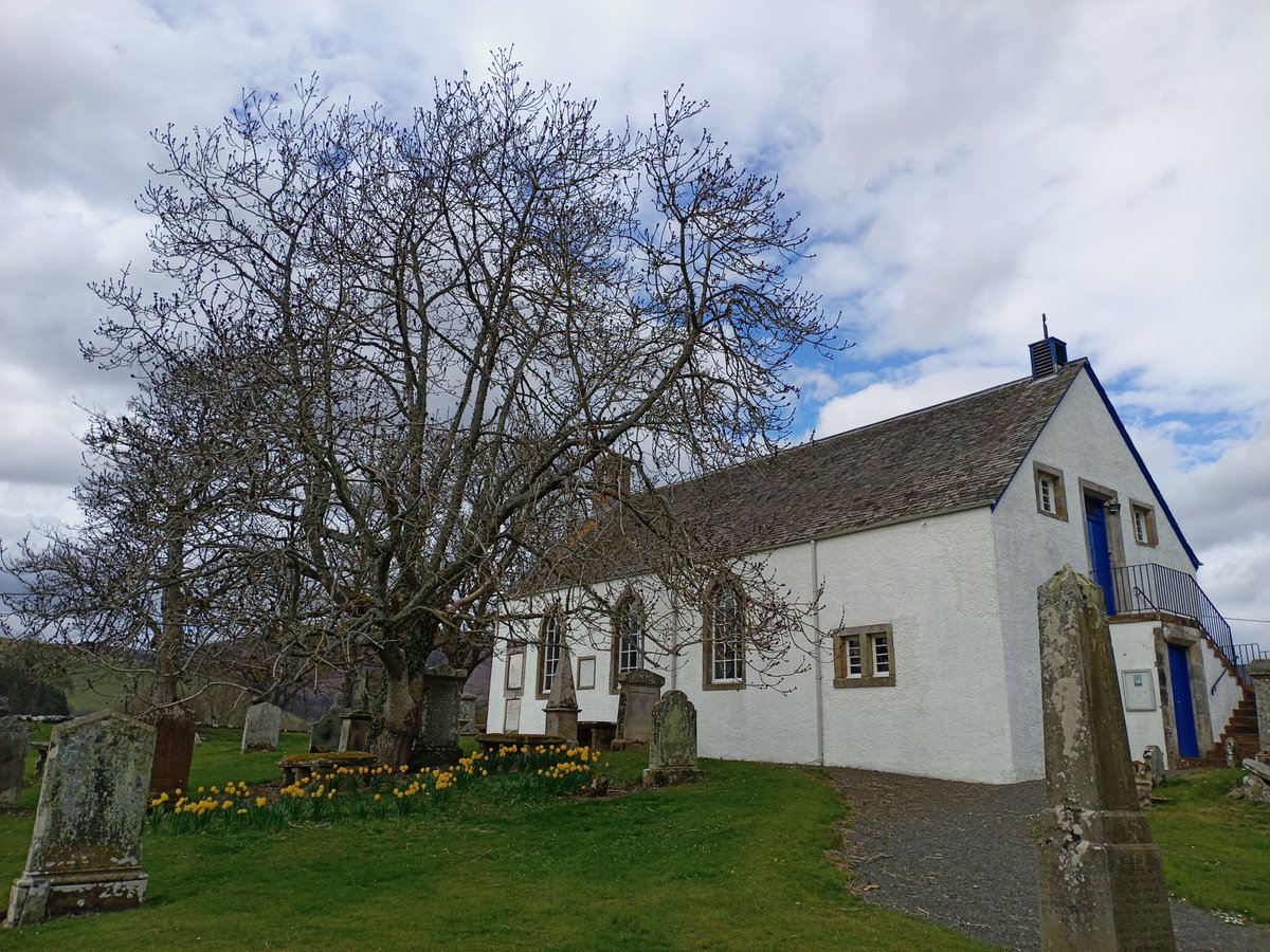 BordersFHS's tweet photo. Spring at #Traquair Kirk #Peeblesshire. Our Research centre is open Tue &amp; Thu 10am to 4pm. Visit us at 52 Overhaugh St, #Galashiels to research your #FamilyHistory #LocalHistory #ScottishBorders https://t.co/QVKR4jEpz8