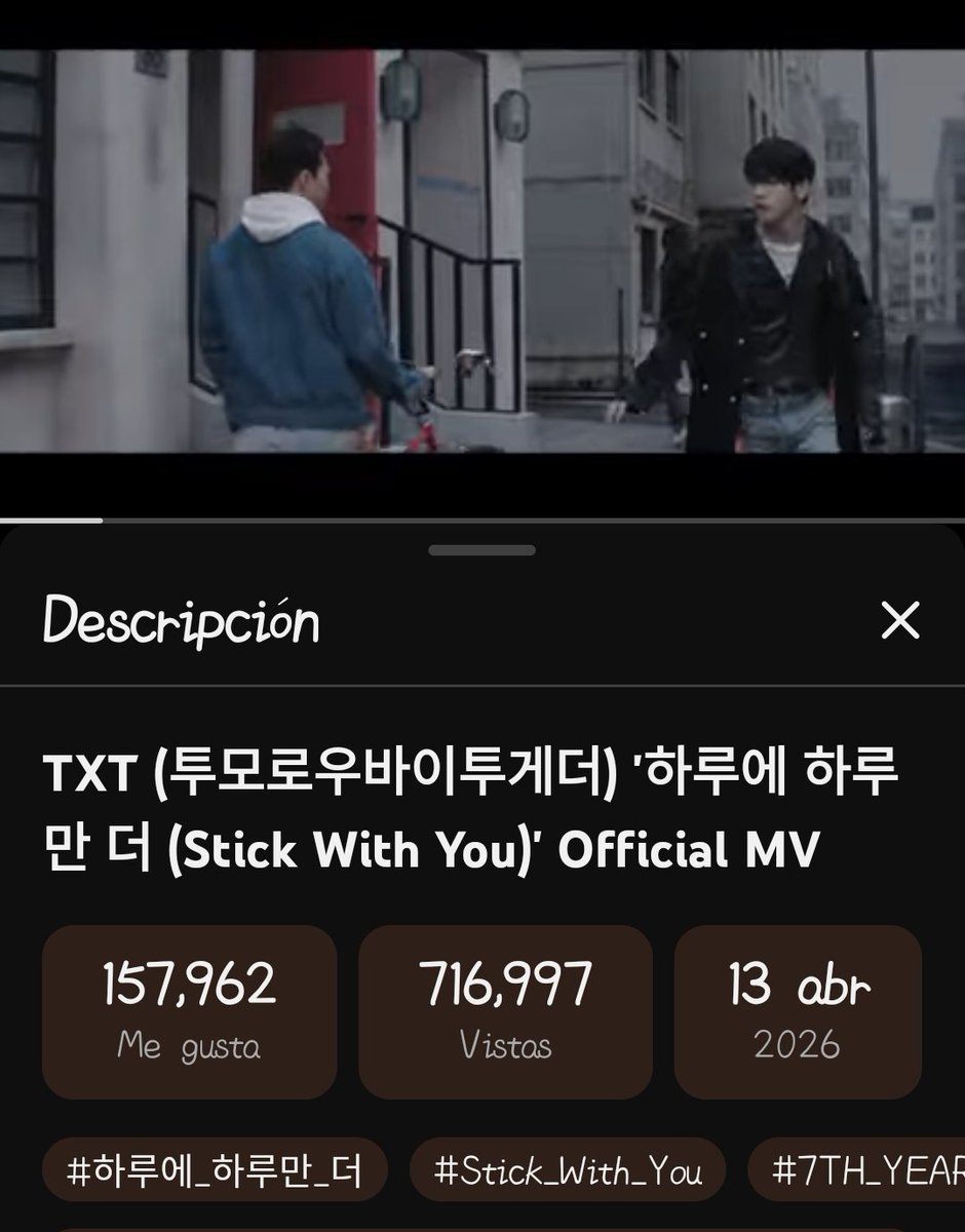 🗣️🌟 MOA, PARA SUBIR LAS TENDENCIAS DE NUESTROS PAISES Y LAS VISTAS DEL MV, COMENTEN EL LINK DEL MV DE "STICK WITH YOU" + LOS TAGS ⤵️ 

youtu.be/jOnLqqDRfY4?si… 
TXT STICK WITH YOU OUT NOW
#하루에_하루만_더 #Stick_With_You
#A_Moment_of_Stillness_in_the_Thorns
