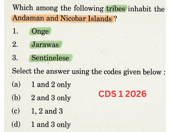 padhai_upsc's tweet image. Asked in UPSC CDS-1 2026

Easy, right?