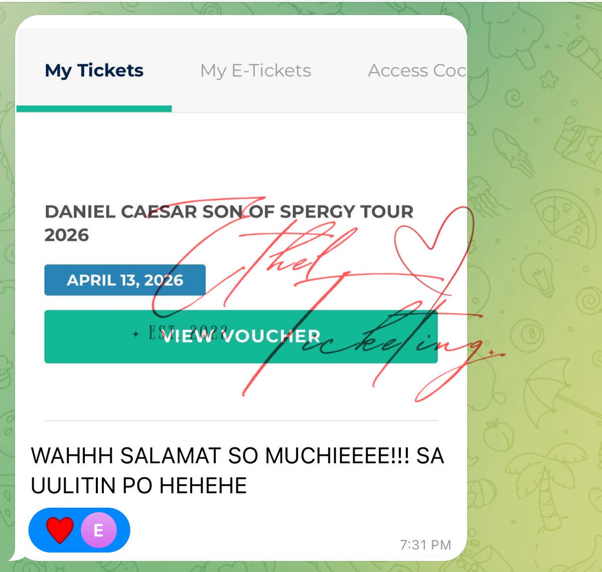 ethel┊ticket assistance˚. ᵎᵎ tweet media