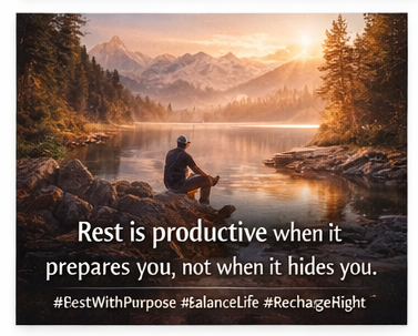 PetitUdy's tweet image. Rest is productive when it prepares you,
not when it hides you.
#RestWithPurpose #BalanceLife #RechargeRight