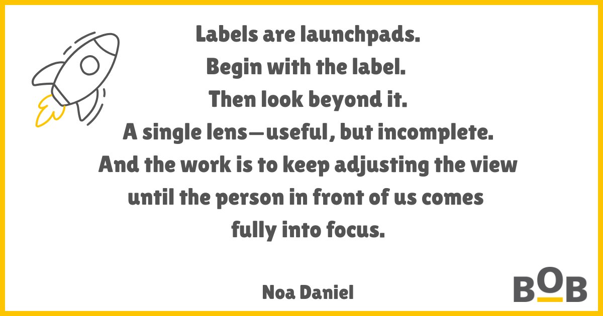 iamnoadaniel's tweet image. Labels name something. They don’t name everything. Let labels open doors, not close them.
This post explores why labels should be just one part of the lens through which we view others open.substack.com/pub/noadanielb…
#CelebrateMonday #BeyondLabels #edu #wholechild #humancentredteaching