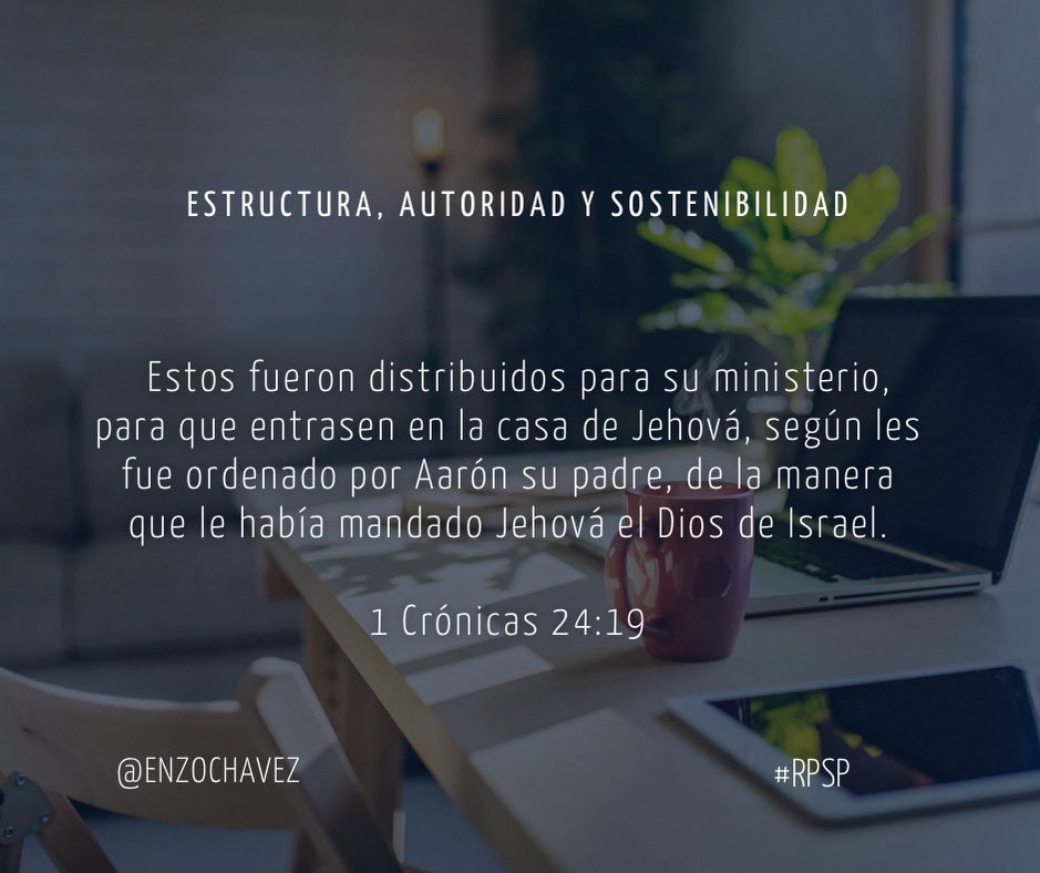 1 Crónicas 24
Sin estructura no hay sostenibilidad, y sin autoridad no hay dirección. El caos desgasta, el orden edifica. Dios no improvisa el ministerio. Lo que no se organiza, no permanece. #rpsp
