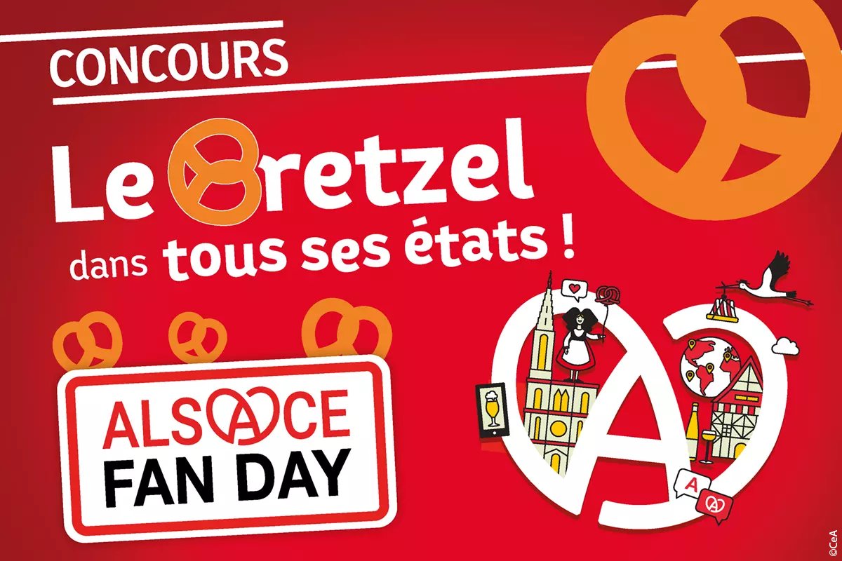 Alsace's tweet photo. Et si vous réinventiez le bretzel pour l'Alsace Fan Day ? Artistique, gourmand ou décalé… à vous de jouer pour tenter de gagner des lots 100% alsaciens ! https://t.co/x1SFP3NNM1 #Alsace #alsacefanday #alsaciensdumonde #ilovealsace #madeinalsace #fetedesalsaciens #journéemondiale https://t.co/OMQxhw0Wha