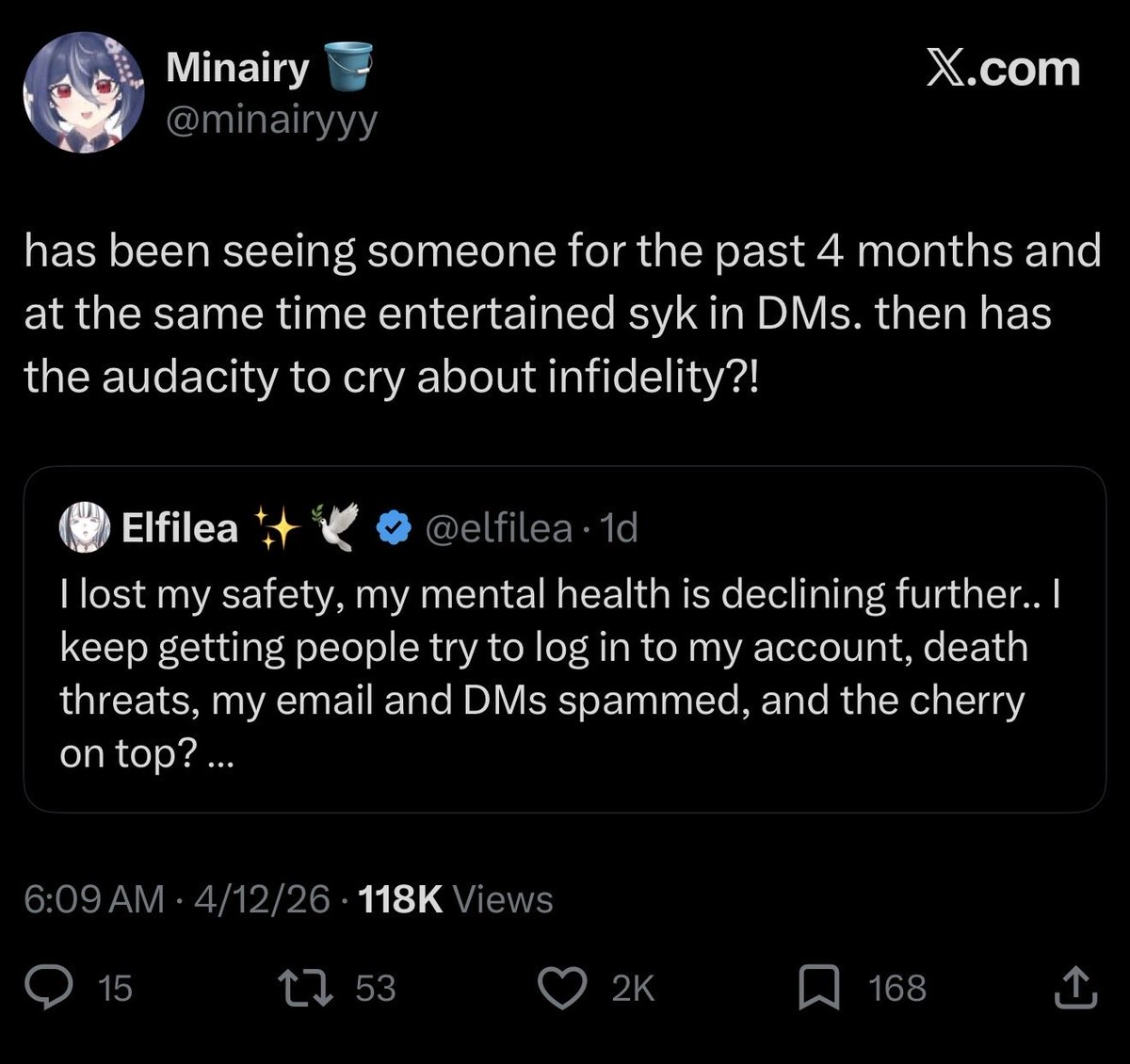 nicholasdeorio's tweet image. The second Sykkuno accuser has imploded on the timeline