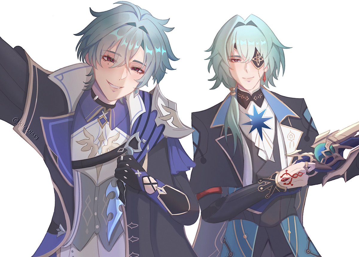 My mint haired menaces #lohen #anaxa