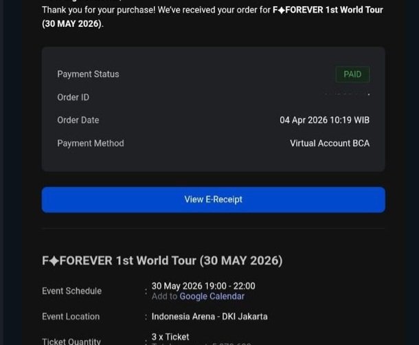 Lm_Fw's tweet photo. WTS : gaes aku bantu temen jual 2 tiket silver... untuk tanggal 30 May... alasan jual temennya ga jadi... ikut.. THX 

note : dijamin amanah..COD di Jakarta siap buat surat perjanjian diatas materai di Venue bareng temen diutamakan Cewe..
#F4Jakarta2026 #F4 #FForever1stWorld https://t.co/RUNT8K7VzZ