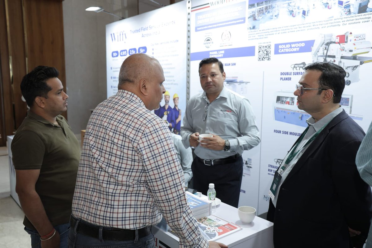 WoodtechC's tweet photo. Throwback to an inspiring showcase at the @IKC_Conference 2026. ✨
From engaging conversations with industry leaders to presenting advanced manufacturing solutions for modern kitchen and furniture production, it was a truly enriching experience for Team Woodtech.
#IKC2026 https://t.co/RS9MBukZ8y