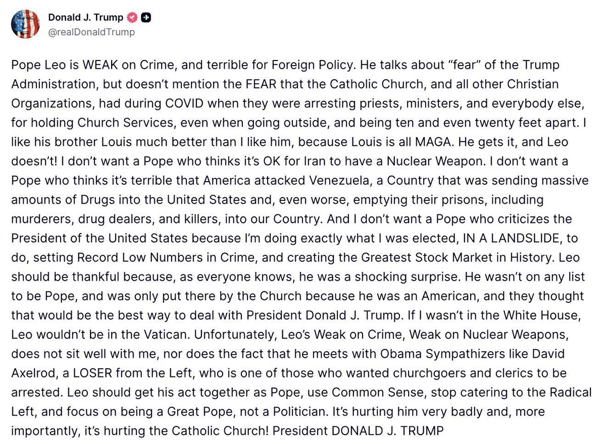 ¿Oigan, <a href="/PadreOLugo/">P. Orlando Lugo</a> y <a href="/totustuus63/">Carlos Perez Toro</a>, cómo les va con Trump, el menos malo? Bajito, que nadie los escuche.