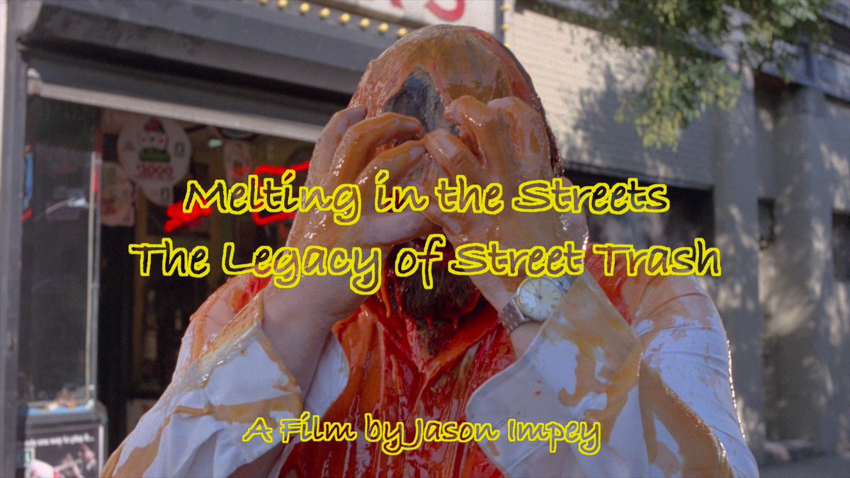 jasonimpey's tweet image. Trailer for my feature length documentary looking at the legacy of the classic B movie ultimate melt movie Street Trash included on the 4K release from @Lightbulb_Films out 27th April 2026 #streettrash #trailer #documentary 
youtu.be/LmvTpGWnzRA?si…