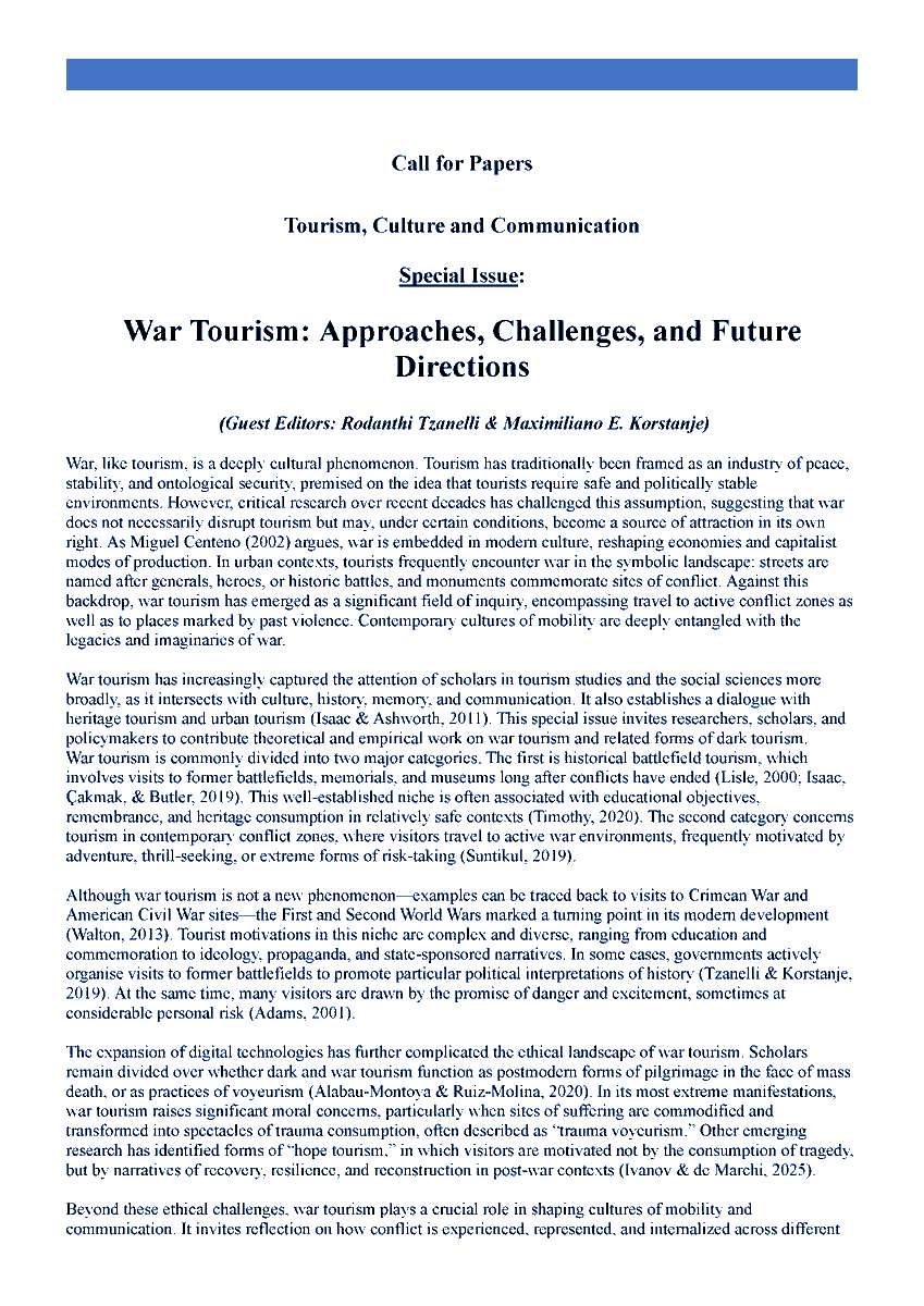 RC50: Tourism Committee, ISA tweet media