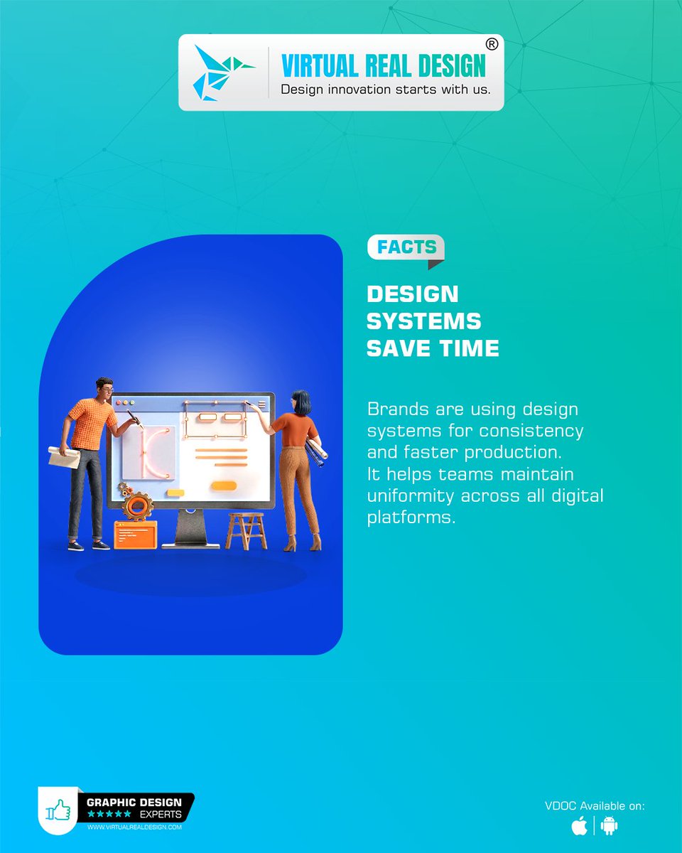 VRD40's tweet image. 𝗗𝗼 𝗬𝗼𝘂 𝗞𝗻𝗼𝘄? 🚀

🧩 𝐃𝐞𝐬𝐢𝐠𝐧 𝐒𝐲𝐬𝐭𝐞𝐦𝐬 𝐒𝐚𝐯𝐞 𝐓𝐢𝐦𝐞
📣 𝐀𝐮𝐭𝐡𝐞𝐧𝐭𝐢𝐜 𝐂𝐨𝐧𝐭𝐞𝐧𝐭 𝐎𝐮𝐭𝐩𝐞𝐫𝐟𝐨𝐫𝐦𝐬
🧭 𝐔𝐬𝐞𝐫 𝐉𝐨𝐮𝐫𝐧𝐞𝐲 𝐌𝐚𝐭𝐭𝐞𝐫𝐬
📱 𝐌𝐨𝐛𝐢𝐥𝐞-𝐅𝐢𝐫𝐬𝐭 𝐈𝐬 𝐄𝐬𝐬𝐞𝐧𝐭𝐢𝐚𝐥

#VRD #DesignTrends