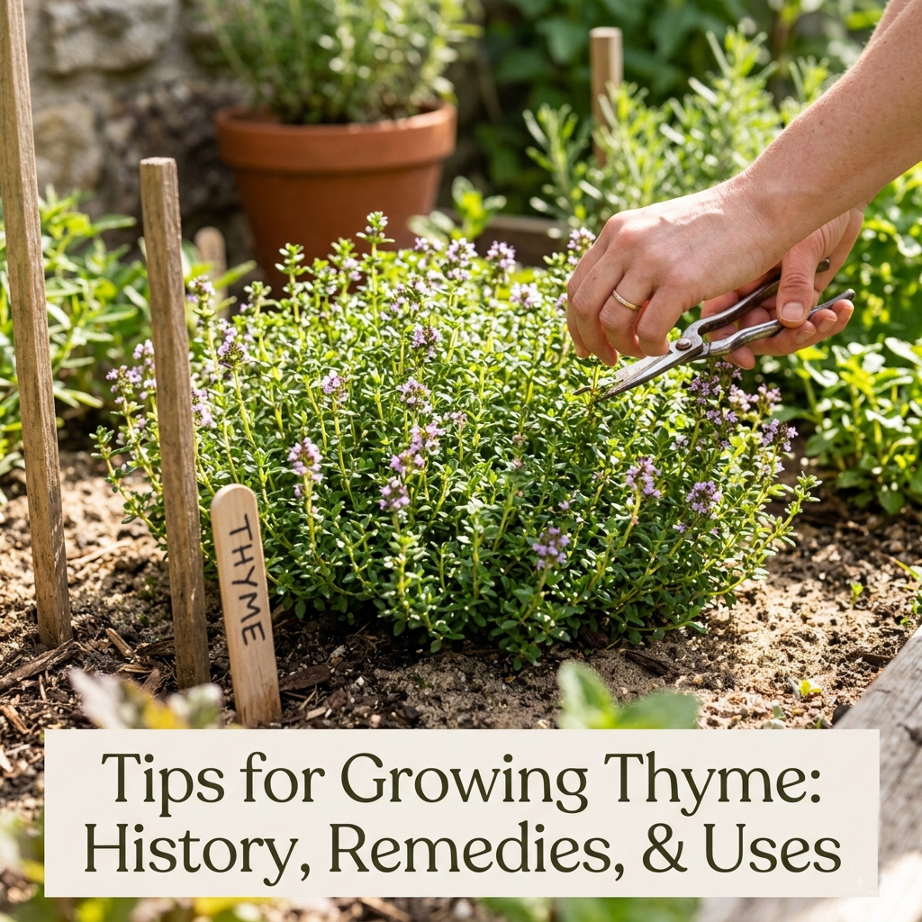 pioneerthinking's tweet image. Thyme: The ancient herb that does it all. 🌿 From its roots in Egyptian history to its powerful antibacterial properties and soothing tea, it’s a must-have for any natural medicine cabinet and kitchen.

pioneerthinking.com/tips-for-growi…

#thyme #remedies #health #herbs