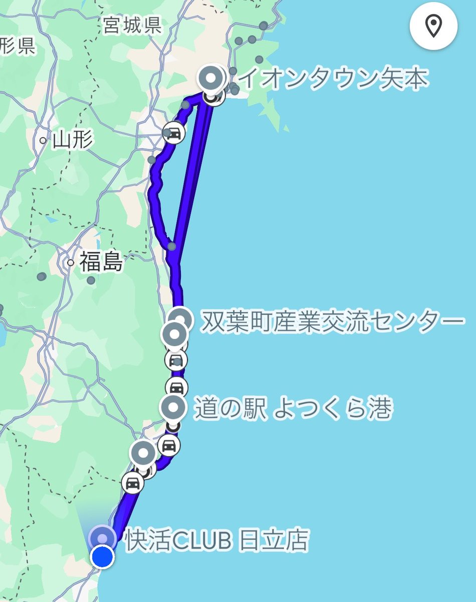 daikichirt's tweet photo. バイク旅8日日終了。宮城から、太平洋側を通って茨城県入った所で終了。
気持ちいい道でしたー
15日には大阪帰る予定だったが少しヤバいかなー。
#フォルツァ
#ツーリング https://t.co/JJM93DF3WT