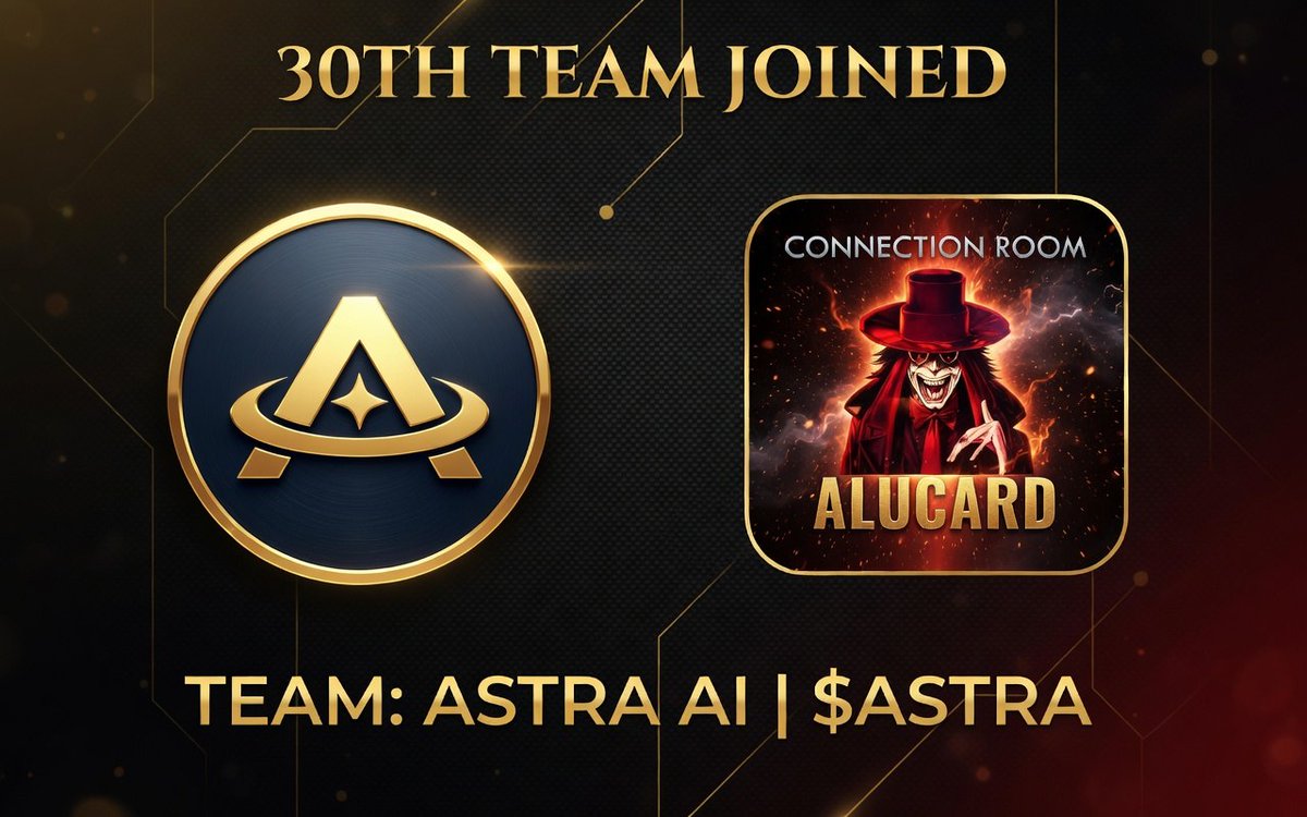 SebastianWols17's tweet photo. 🔥 New Milestone: 30 Teams
🔥 Connection Room Expands

And when I started to build my network last weeks someone told me bro, waste of time, you will get like 1-5 teams max in your room...

Look at it now, the no. 30 team just joined and it`s @AstraLabs_Inc that means the room is growing faster than most expected.

What is AstraAI:
They hare a multi product suite real company, that has their own AstraBanq, AI tools, Telegram bots, Kol/team management tools, AstraPay and many more solutions live, plus some in the making.

Welcome $ASTRA to my room.

Let`s see who is 31.