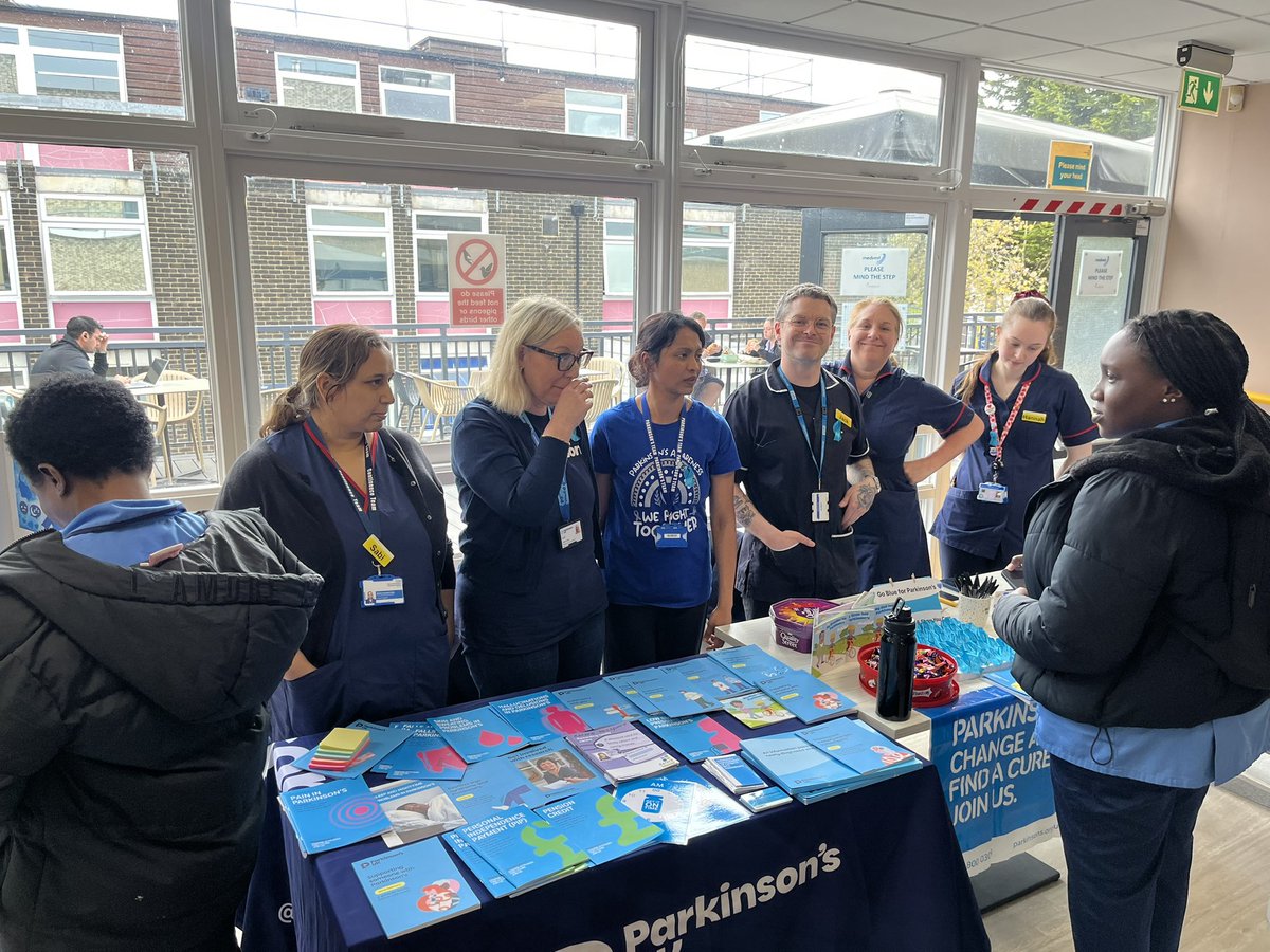 Pope2Emma's tweet photo. A great way to kick off Parkinson’s Awareness Week at our canteen stall 💙

The activities really highlighted the daily challenges of living with Parkinson’s and sparked important conversations about how we can better support people to live well.

Well done Shiny https://t.co/7og7S3e9DQ