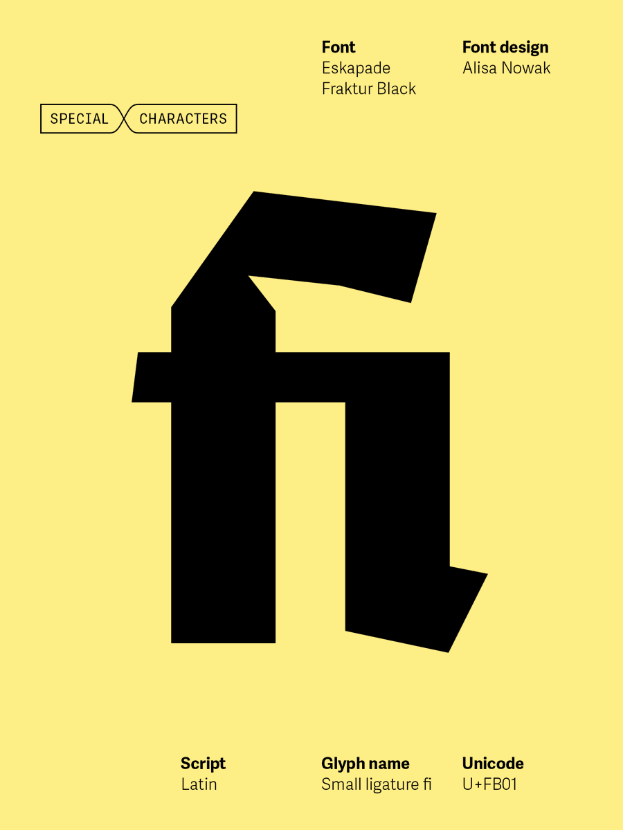 TypeTogether's tweet image. Special characters – ﬁ ligature /// A ligature in typography combines letters into a single glyph, like fi. It shows a designer cares about detail. Here are some examples from our catalogue.

Visit our website for more: type-together.com/font-catalogue

#Typography #Fonts #GraphicDesign