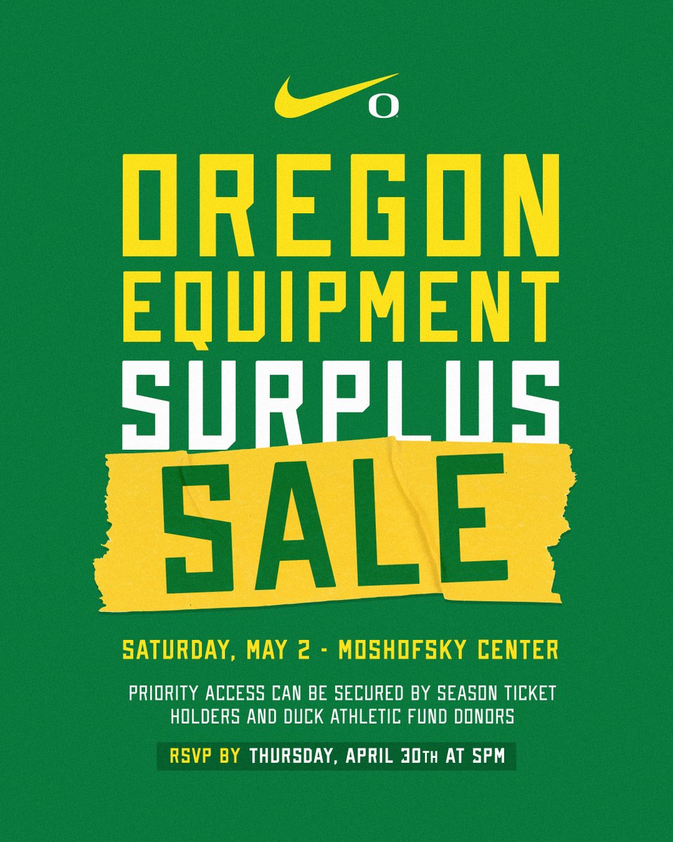 GoDucks's tweet image. The 2026 @DuckSwag Surplus Sale is here. 

MORE: bit.ly/4mrRVmr

#GoDucks