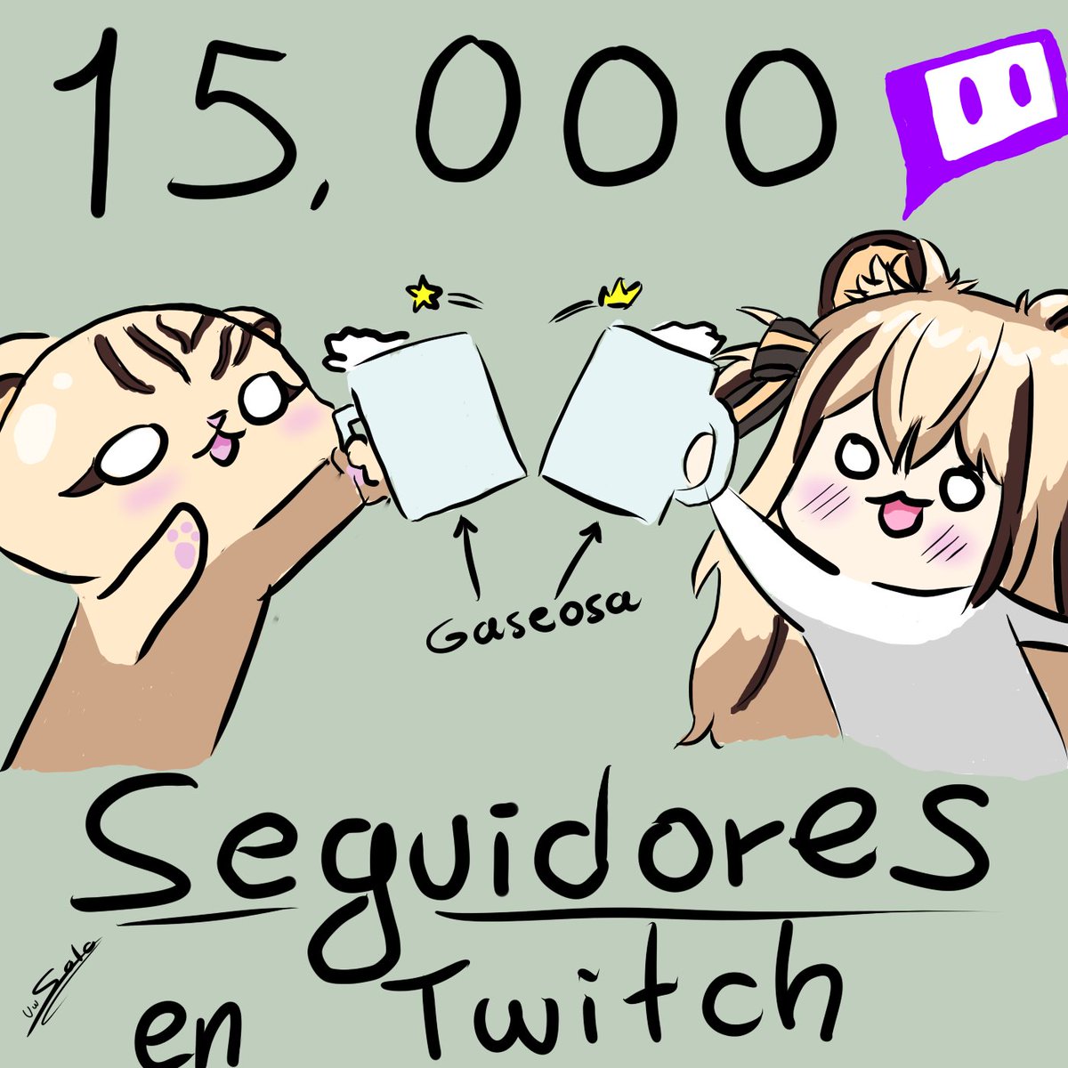 MonCherryVT's tweet photo. Muchas gracias! Ayer llegamos a los 15k en twitch
Además de que nos fue super bien en el directo.
Solo puedo decir GRACIAS MOCHOS! coman kk :3

🎨@si_nosoyyo87298 --- Gracias por tan hermoso dibujito! https://t.co/O2b89Ldozp