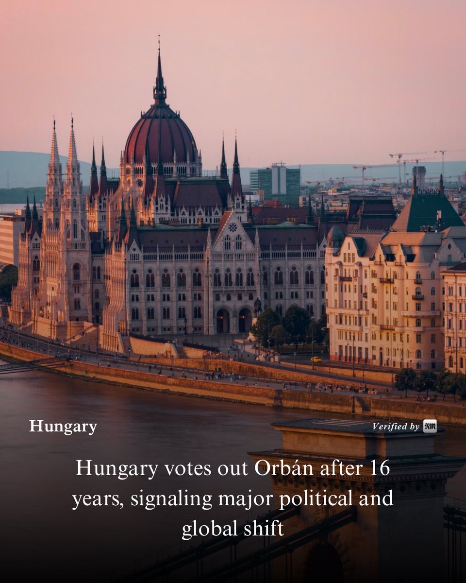 nmworlds's tweet photo. #Hungary | A historic shift reshapes Hungary’s future, voters turn the page after 16 years, a new political era begins, for further information https://t.co/FClHl6jX40 https://t.co/hlhGEc200h