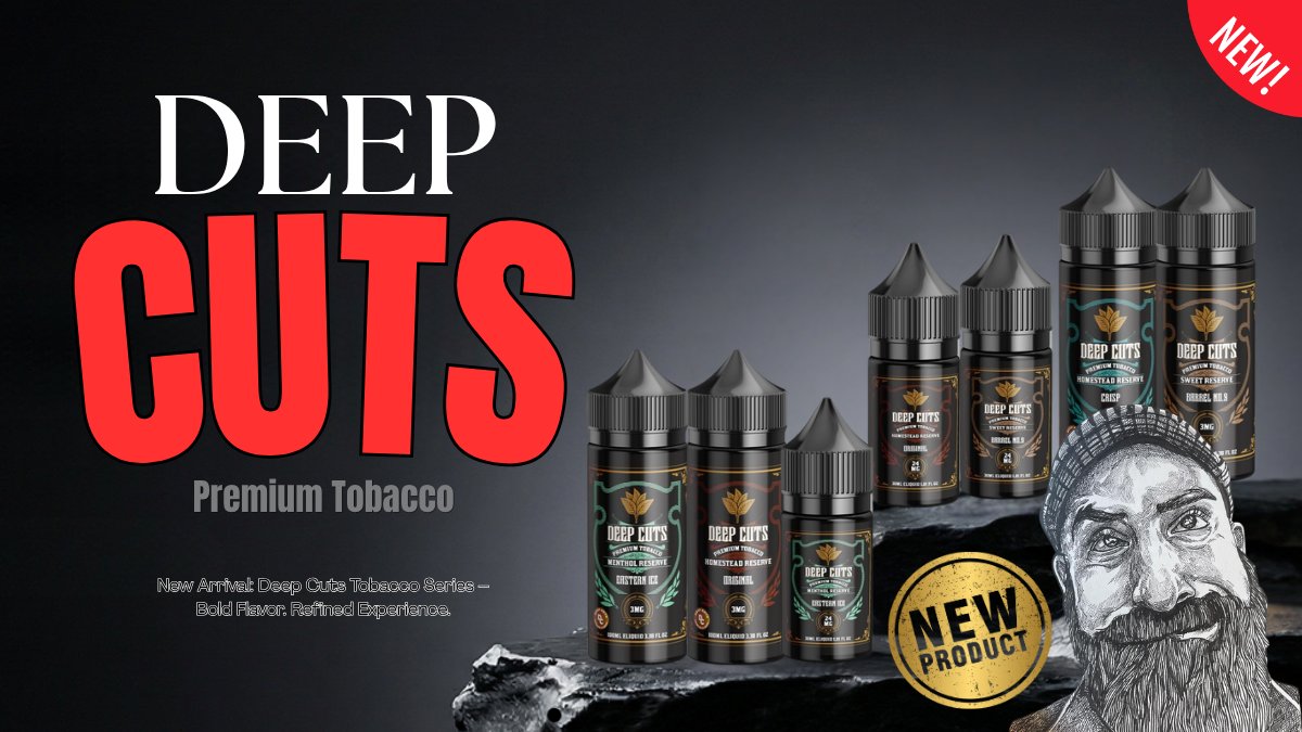 Myvpro_Official's tweet image. New Drop 🚨
Deep Cuts Premium Tobacco is here.
Rich blends. Smooth finish.
Built for true tobacco lovers.

👉 Don’t miss out.
【myvpro.com/collections/de…】
#Vape #ELiquid #NewArrival #VapeDeals #Tobacco
