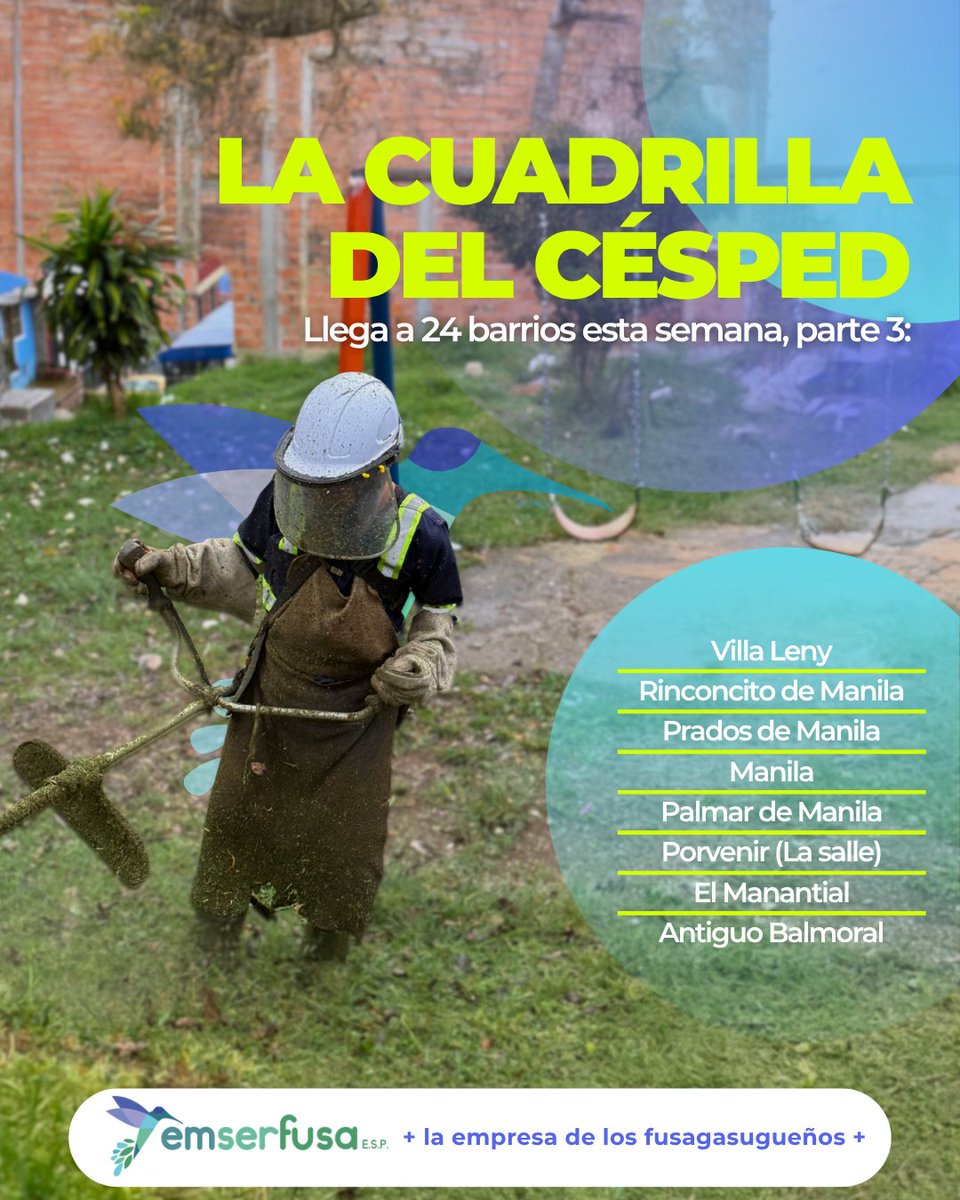 Nuestra mejor gestión es cuidar lo que más amas: Fusagasugá. 💙
Recuerda movilizar los vehículos estacionados para evitar inconvenientes y proteger nuestros espacios. 🚗🌿

Semana del 13 al 18 de abril del 2026.