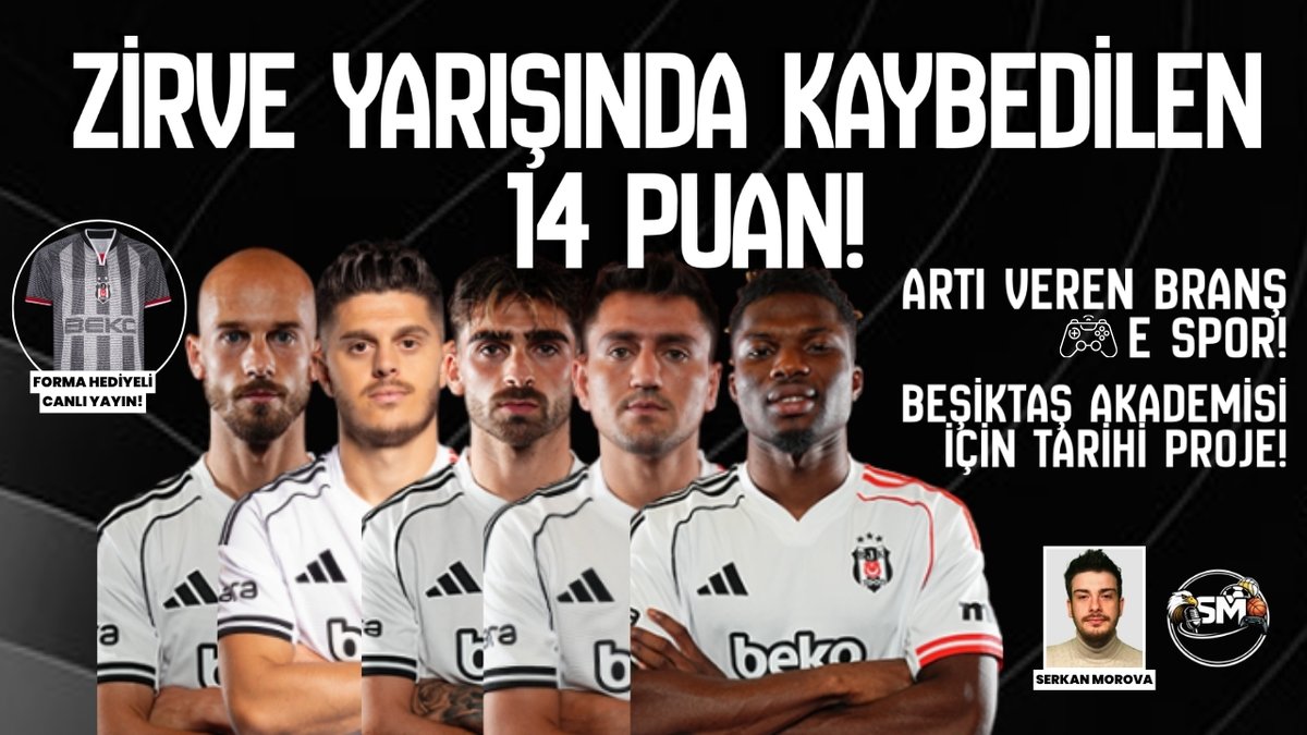 🏆 Beşiktaş’ı şampiyonluk yarışından koparan puan kayıpları!
🤔 Kanat oyuncularından ilginç istatistikler!
🦅 Altyapı için tarihi proje!
🎮 Yeni nesli kazanacak E-spor hamlesi!

🎁 Sürpriz hediye: 100. yıl nostalji forması!

⏰ 19:30 | CANLI YAYIN
📺 youtube.com/live/J1-MVjP3F…