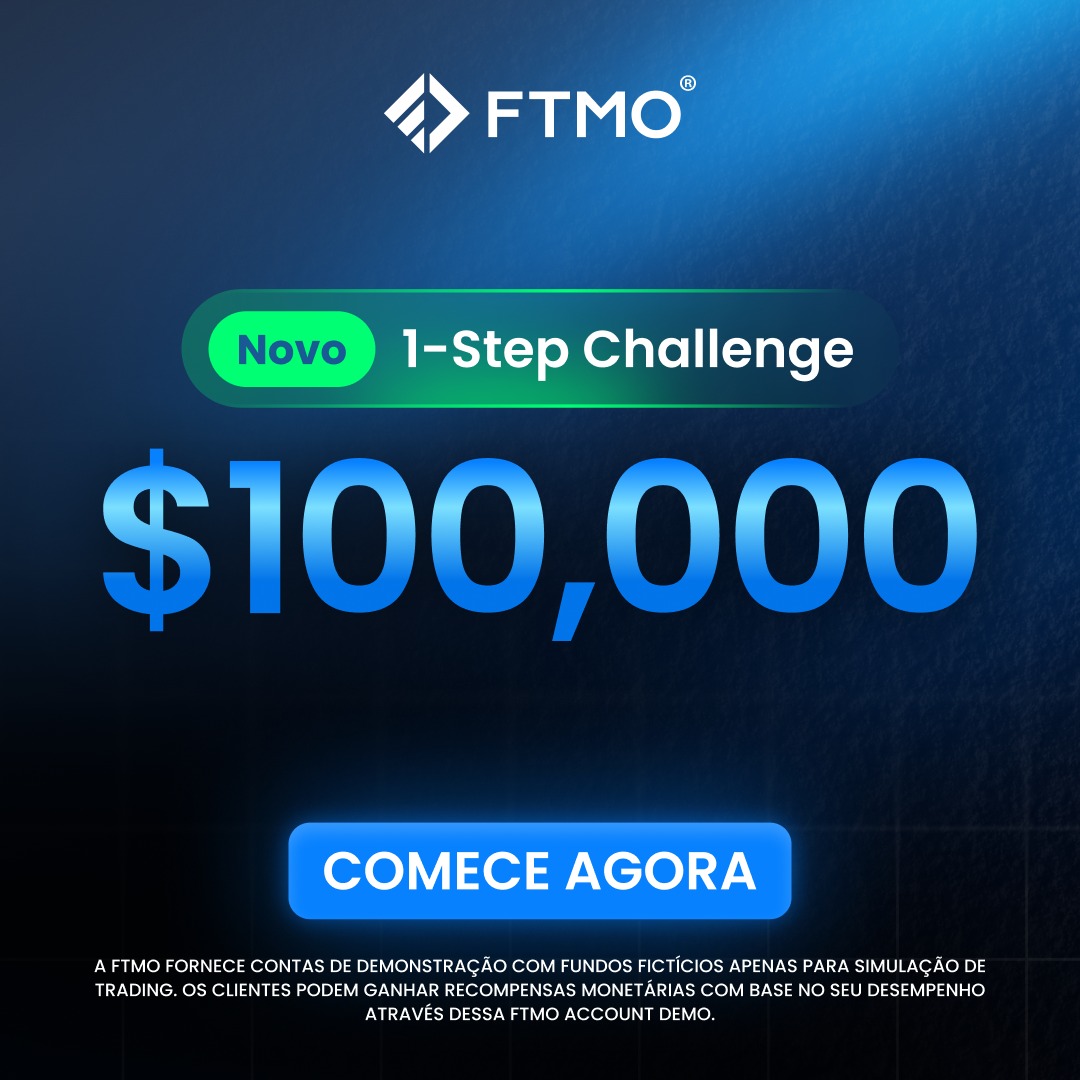 FTMO_com's tweet photo. 90 % dos seus lucros simulados aguardam aqueles que passam no 1‑Step FTMO Challenge. Aproveite a sua oportunidade e comece agora!