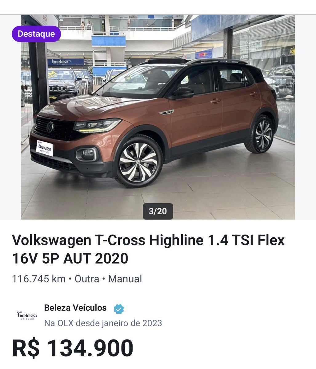 MalcomRockets's tweet photo. T-CROSS Produzido no BRASIL ! 

Preço no Brasil : R$ 134.900,00 

Panamá : R$ 65.000,00 (com menos KM rodado)

Viva a soberania 🇧🇷 https://t.co/NQnTJrcuid