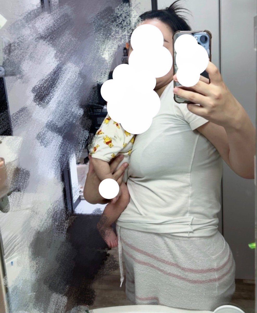 maru_beauty26's tweet image. 産後2ヶ月。−4kgの時。

腹がやばい。
まだお腹に赤ちゃんいる？ってくらい出てるし子を産んでもお腹は戻らない。
完母だけど痩せない。
XLの洋服も入らず3XL〜を着てた。
何もしてないのに生きてるだけでゼェゼェ息切れしてた。

#産後ダイエット #BeforeAfter