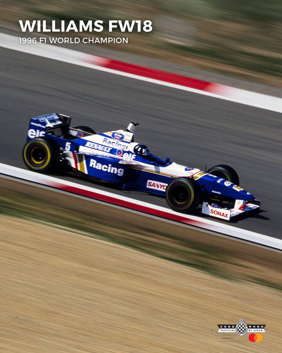 fosgoodwood's tweet image. Damon Hill will be showcasing his #Williams FW18 at #FOS this year and it's hitting us right in the nostalgia. 30 years ago, the Rothmans-liveried #F1 car bearing the number five crossed the finish line in Japan to win Hill his first and only World Drivers' Championship. There