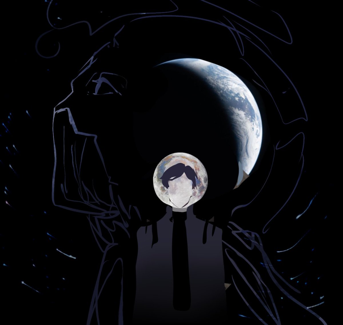 syoxpyn's tweet image. Earth and moon(photo by IldarIbatullin) 

#ZandarOneKuwabara #nous #hsr #honkaistarrail