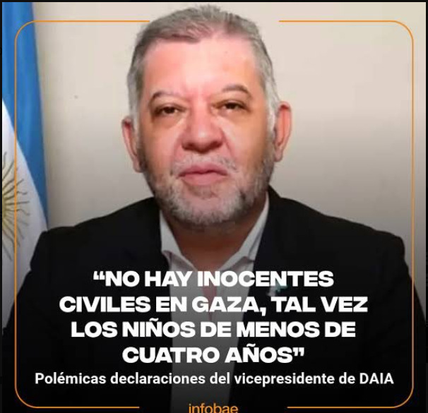 Renunció un juez Argentino por hablar mal del estado de Israel pero este hijo de mil putas sigue siendo vicepresidente de la DAIA