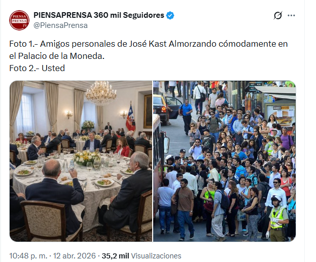 🔹Esta publicación del pasquín <a href="/PiensaPrensa/">PIENSAPRENSA 360 mil Seguidores</a> es una mentira, hecha con una foto con IA, y tiene mas de 3.000 likes y 35.000 visualizaciones.

Y peor aun es que esta porquería de tuit además esta monetizando.

Los medios propagandísticos de la izquierda no tienen ningún limite.