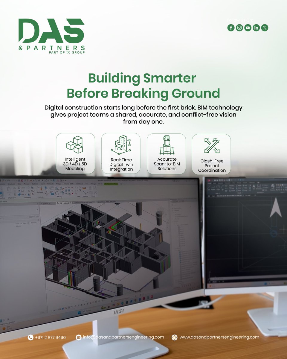 dasandpartners's tweet photo. 📷Focuse on solutons, not obstacels.
📷 Stay with us for more updates!#DigitalConstruction #ConstructionInnovation #3DModeling #ClashDetection #ProjectEfficiency #SmartPlanning #ArchitectureDesign #EngineeringSolutions #FutureOfConstruction #UAEConstruction https://t.co/LHNIwRYJnt
