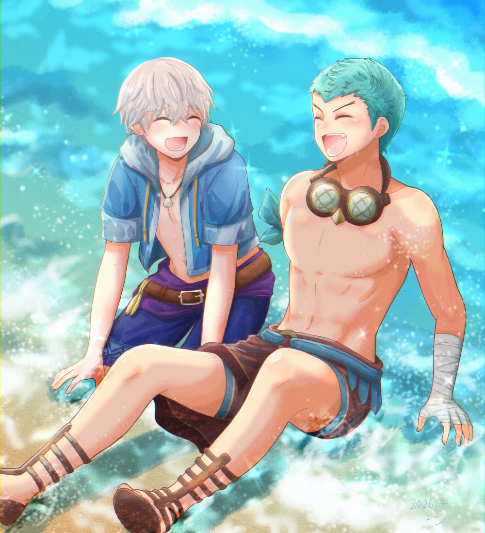 ryuhisana's tweet photo. カスアシュ🌊
Caspashe🌊

夏先取り〜〜🌊🌊 https://t.co/7dCXNMuNuv