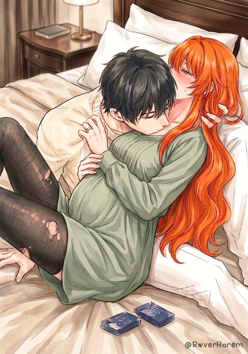 RoverHarem's tweet image. Forever wouldn't be long enough. Just me, you, and this moment 💝 

#WhuteringWaves #Rover #Augusta #Couple #FanArt