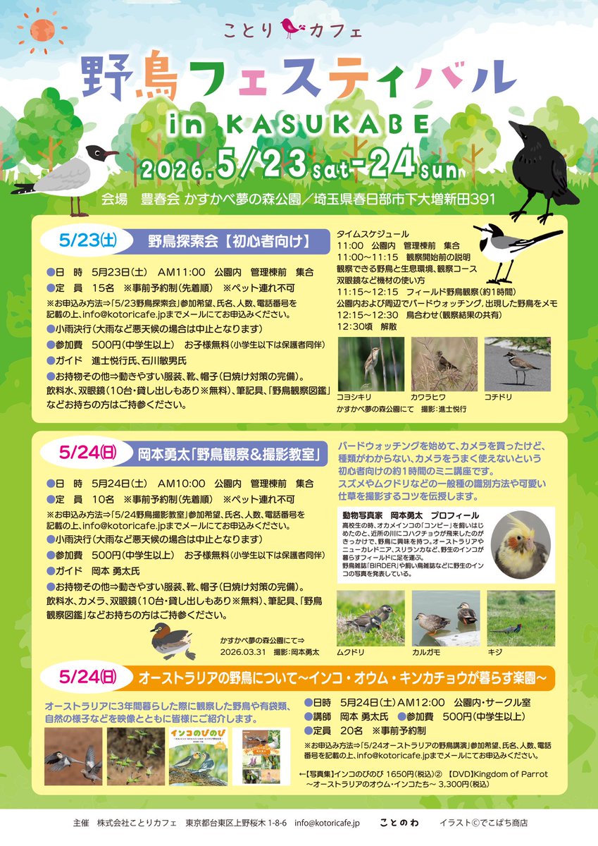 株式会社ことりカフェ【公式】鳥フェス大宮 4/18-19 tweet media