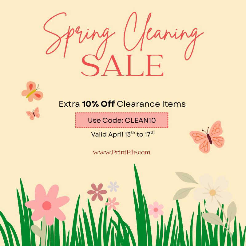 Print_File's tweet photo. We’re doing some spring cleaning... 🧹 
and you get the savings 🌸

💲Extra 10% off clearance items

🏷️Code: CLEAN10
📆Valid until Friday 4/17

Time to organize those photos 👀📸
https://t.co/7y8xlgGkAj https://t.co/g98rK8sR6Z