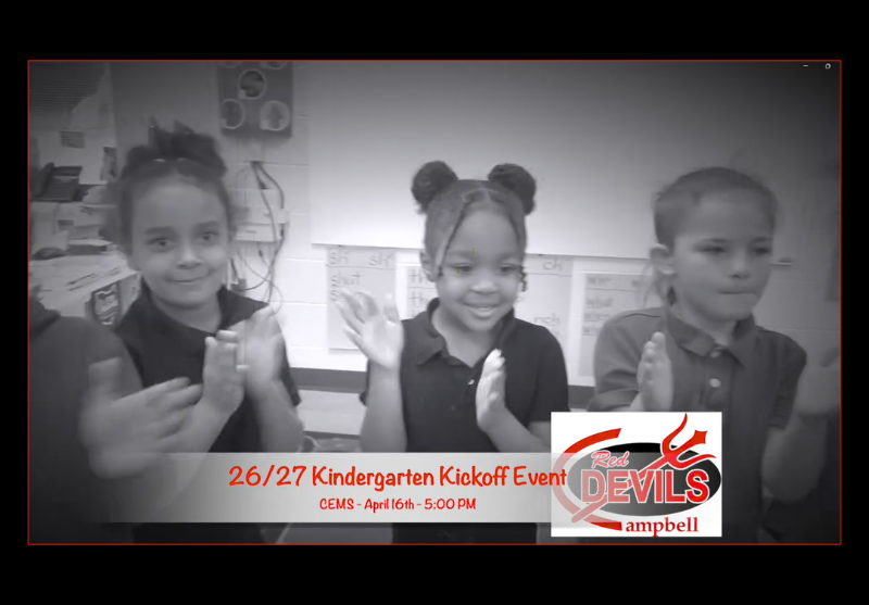 CCSDRedDevils's tweet photo. Is your child turning 5 by September 2nd? Join the Campbell Red Devils for our Kindergarten registration kickoff for 2026/2027!
When: Thursday, April 16th at 5:00...
Where: CEMS...
Fun: Meet the teachers, play games, and make crafts!...
https://t.co/OjWl0vXR9U https://t.co/sRqgqBV4rx