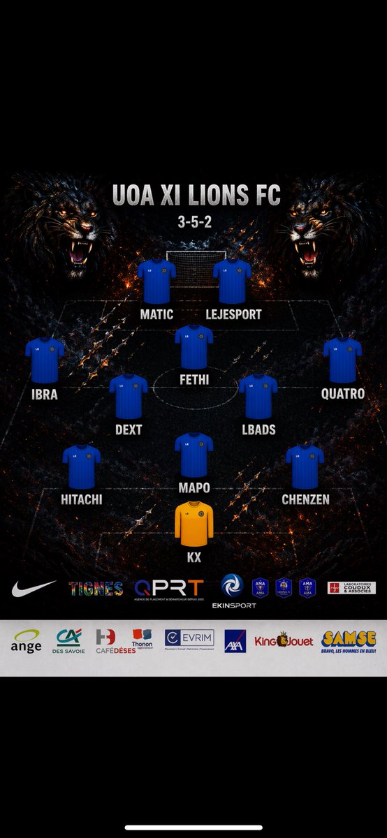 XI LIONS FC tweet media