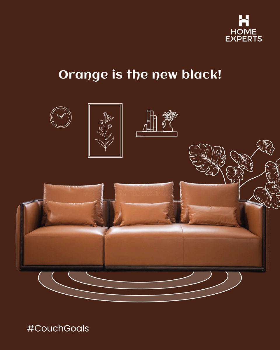 HomeExpertsInd's tweet image. Who needs Netflix when your orange leather couch brings the drama? 🛋✨ 🍿
.
.
#CouchGoals #OrangeIsTheNewBlack #LivingRoomDesign #ModernInteriors #HomeExperts #LuxuryLiving #InteriorInspiration #HomeDecor #StatementFurniture #ModernLivingRoom #PremiumInteriors #InteriorDesign