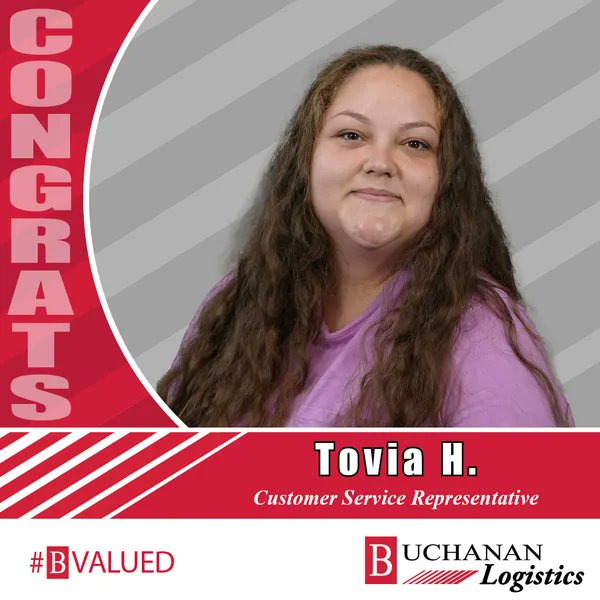 BuchananLogist's tweet image. Great news at Buchanan Logistics 🎉

Please join us in congratulating Tovia H. on her promotion to Customer Service Representative!

Tovia’s commitment to supporting our customers have truly stood out. 

Congratulations, Tovia! 👏

#CustomerService #TeamGrowth #BuchananLogistics