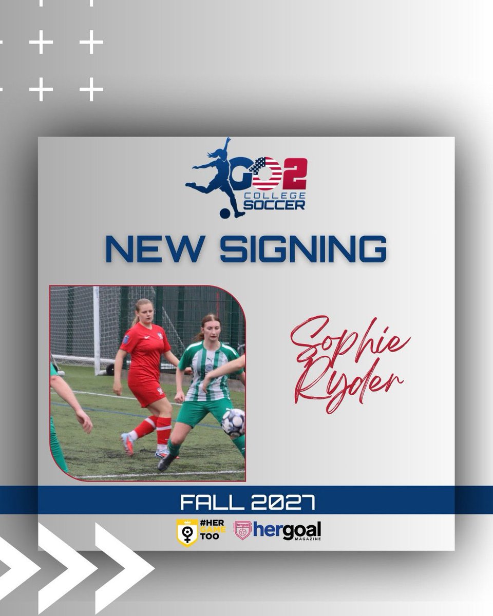✍️ 𝙉𝙚𝙬 𝙎𝙞𝙜𝙣𝙞𝙣𝙜 🇺🇸

We are delighted to welcome attacking centre midfielder Sophie Ryder🇬🇧 to our class of 2027. Sophie is an attacking player who picks up some great positions on the pitch. An intelligent, technical player who is an excellent striker of the ball, Sophie
