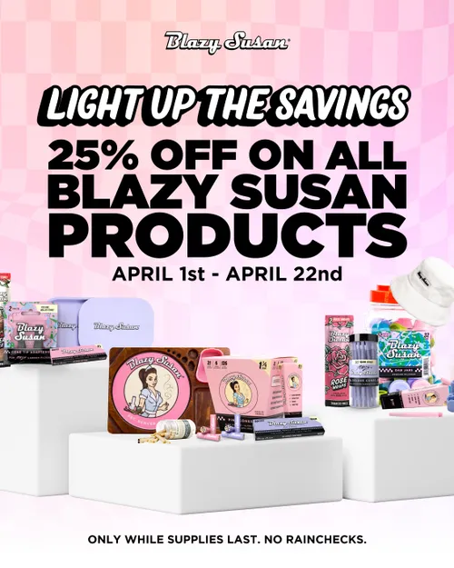 TheCloudSupply's tweet image. 25% Off ALL Blazy Susan Products!

Only while supplies last. Stock up and save while you still can!

🌐 thecloudsupply.com/Blazy420

#TheCloudSupply #Sale #fourtwenty #BlazySusan #promo #discount #wholesale #distro #B2B