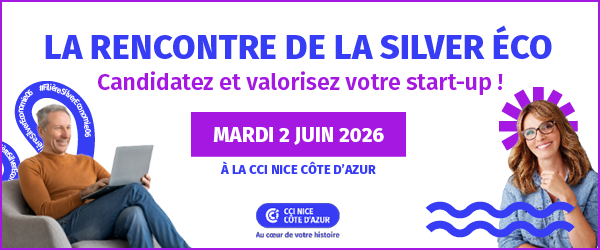CCIcotedazur's tweet photo. 📢 𝐀𝐏𝐏𝐄𝐋 ��� 𝐂𝐀𝐍𝐃𝐈𝐃𝐀𝐓𝐔𝐑𝐄 | Vous développez une solution innovante pour le bien vieillir ? Candidatez dès maintenant et saisissez l’opportunité de booster votre activité sur le marché de la Silver Économie ! 

La CCI Nice Côte d’Azur lance un Appel à Manifestation d’Intérêt pour participer à la Rencontre Silver Éco 2026, le 2 juin à Nice. 

𝑰𝒏𝒇𝒐𝒔 𝒆𝒕 𝒄𝒂𝒏𝒅𝒊𝒅𝒂𝒕𝒖𝒓𝒆𝒔 𝒊𝒄𝒊 👉🏽 https://t.co/uaZ344RMxB
ℹ️ 𝐂𝐥𝐨̂𝐭𝐮𝐫𝐞 𝐝𝐞𝐬 𝐜𝐚𝐧𝐝𝐢𝐝𝐚𝐭𝐮𝐫𝐞𝐬 : 27 avril 2026.

Dans les Alpes-Maritimes, 33 % de la population a plus de 60 ans… et cette part atteindra 37 % d’ici 2050. Un marché en pleine expansion, qui attend vos solutions.

🎯 10 start-up seront sélectionnées pour exposer gratuitement, tester leur solution auprès d’un public senior, participer à un atelier Go2Market et bénéficier d’une visibilité renforcée.

Une opportunité concrète pour accélérer votre développement et vous connecter aux acteurs clés de la Silver Économie.

🟣 Cet appel est l'opportunité idéale de bénéficier d’une visibilité exceptionnelle en exposant votre service, produit ou solution.

Pour candidater, votre entreprise doit :
✅ Être immatriculée en Région Sud.
✅ Développer un produit, un service ou une solution destinée à la Silver Economie
✅ Proposer une solution ou un produit en développement

--
Un évènement organisé par la CCI Nice Côte d'Azur organisé en partenariat @MaRegionSud  @VilledeNice  @MetropoleNCA @SilverEco_En @SilverValley_ @Maison_IA @imredd_uca @Univ_CotedAzur @Ulysseus_eu @hmutuelle @CEA_Officiel 
#SilverEconomie06 #BienVieillir #economie06