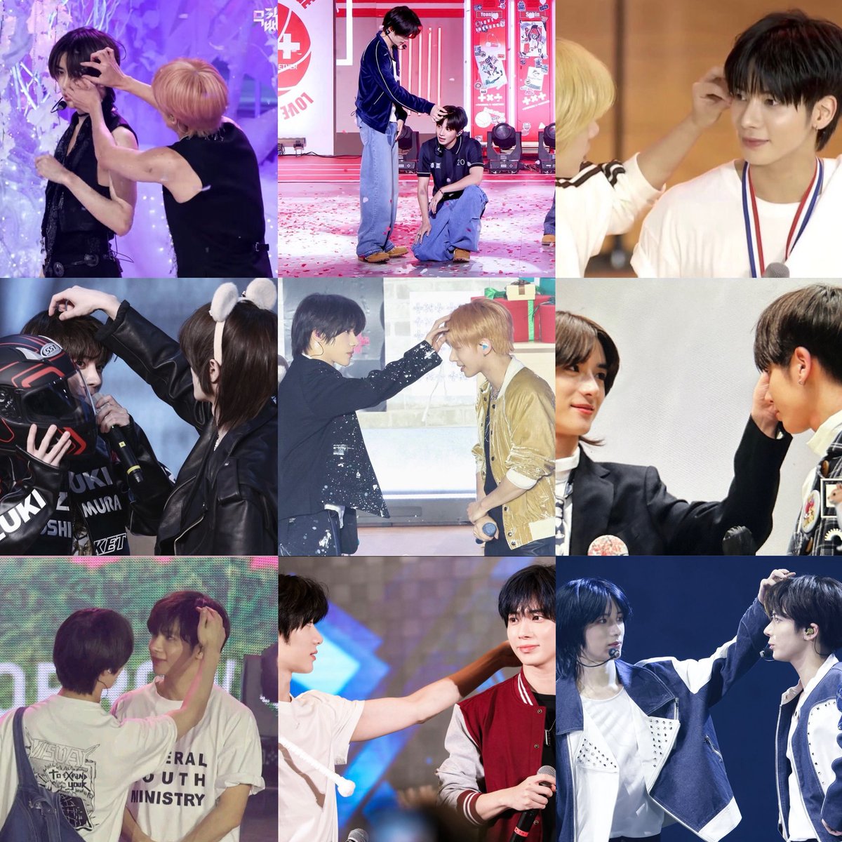 taegyuris's tweet photo. fixing each others hair is their signature thing 🥺 https://t.co/38b7KwB9w1
